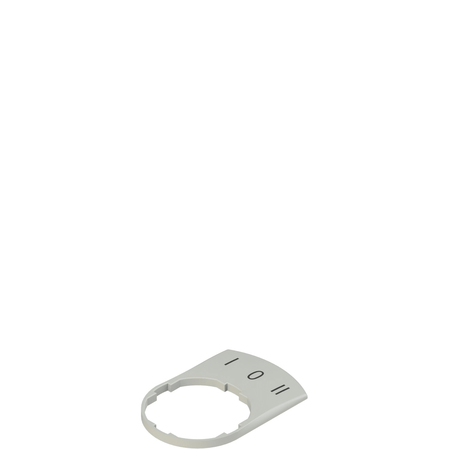 Pizzato - Plaque grise, avec marquage pour la gravure au laser