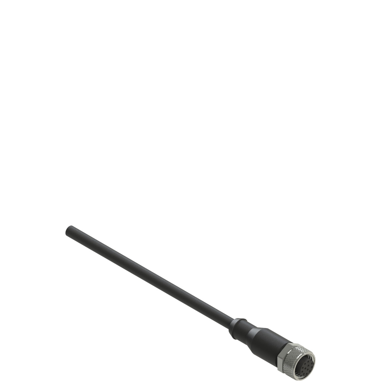 Pizzato - Connecteur M12, femelle, 12 pôles, droit avec 30m câble, revêtement de la gaine