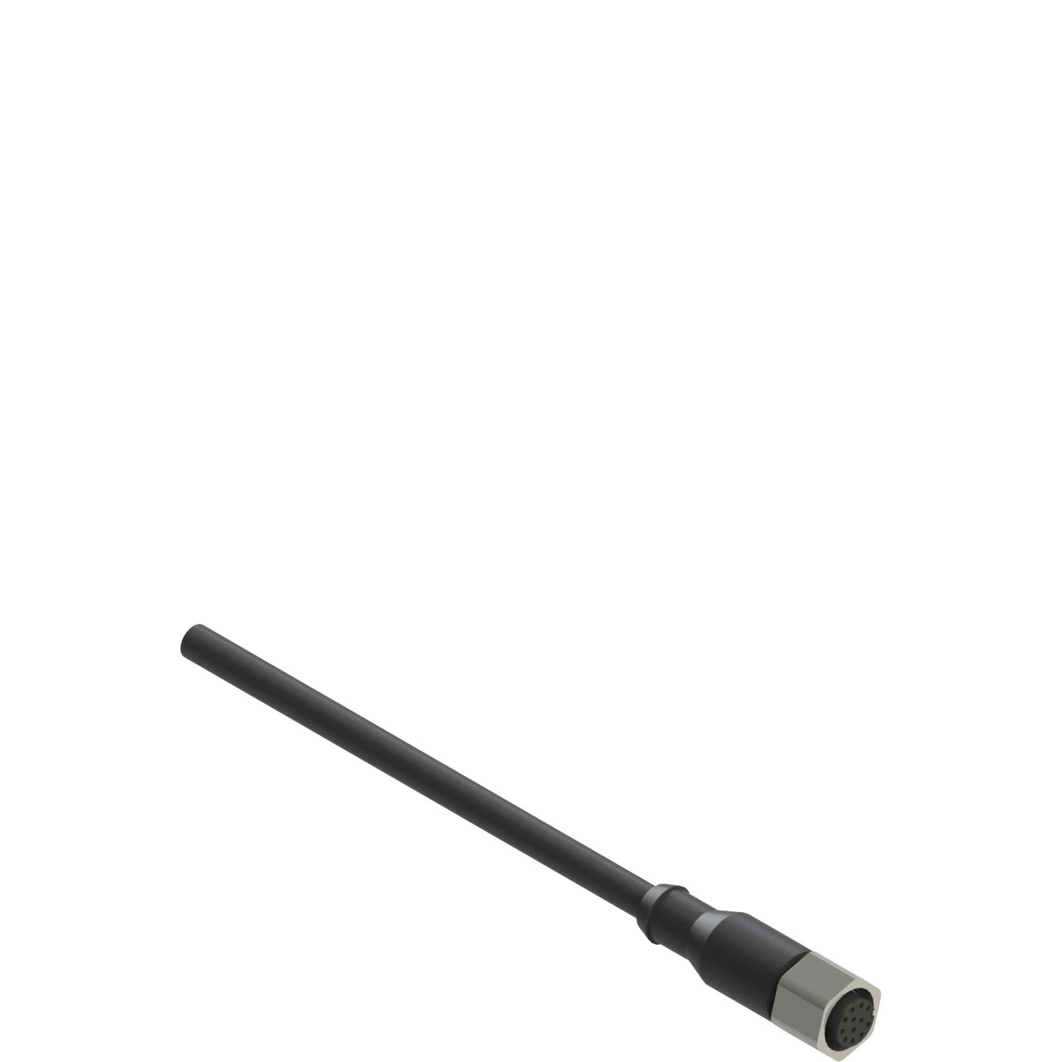 Pizzato - Connecteur M12 femelle, 12 pôles, droit avec 10m câble PUR et bague hexagonale