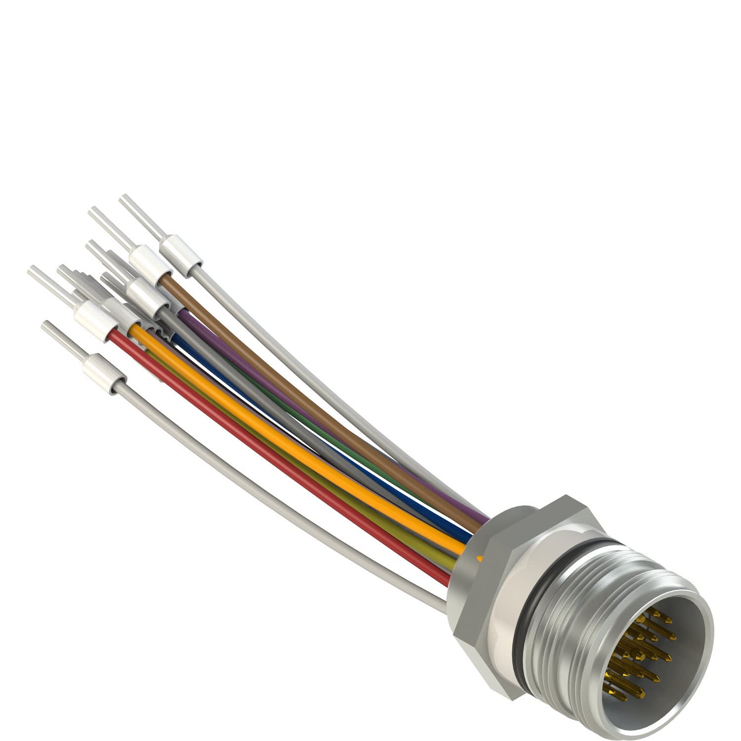 Pizzato - Connecteur M23 mâle en métal, 19 pôles, longueur des fils 16cm