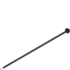 Pizzato - Kit tige de transport pour pédales, L=660 mm