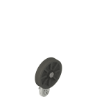 Pizzato - Levier droit à galet en caoutchouc Ø 50 mm