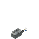 Pizzato - Connecteur en métal pour boîtiers NA et NB, 2NO+2NC