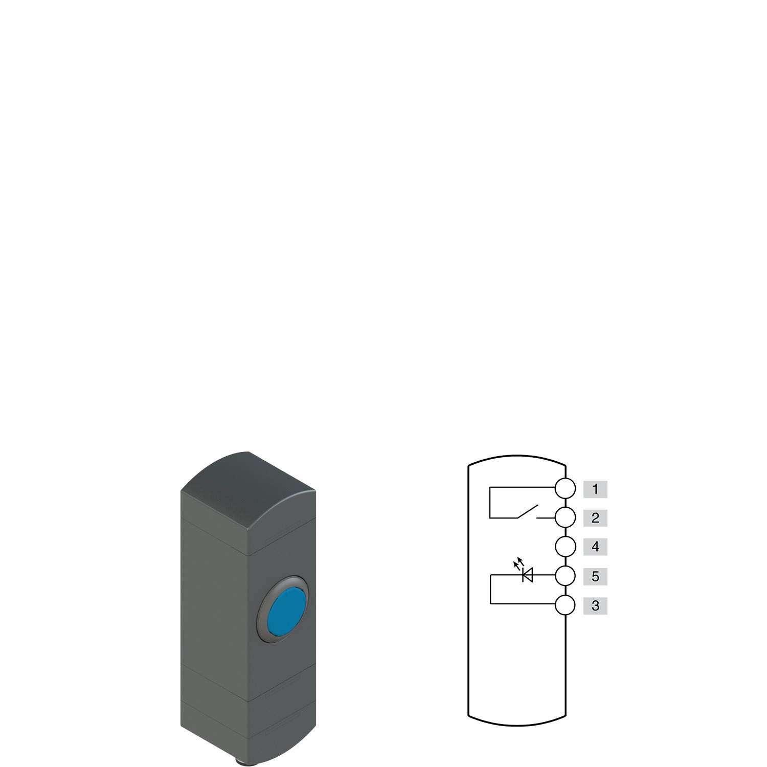 Pizzato - Boîtiers de commande série BN avec 1 dispositif