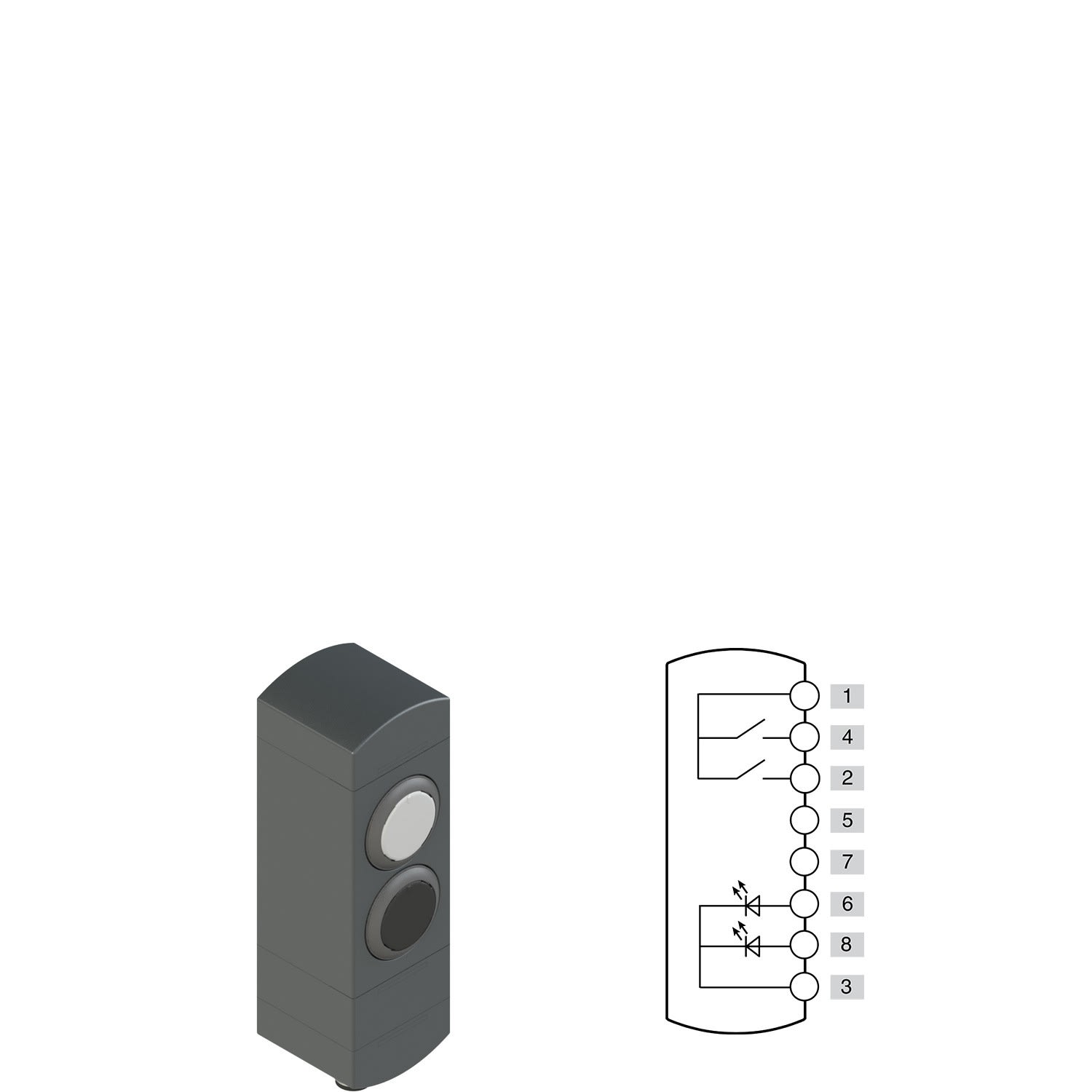Pizzato - Boîtiers de commande série BN avec 2 dispositifs