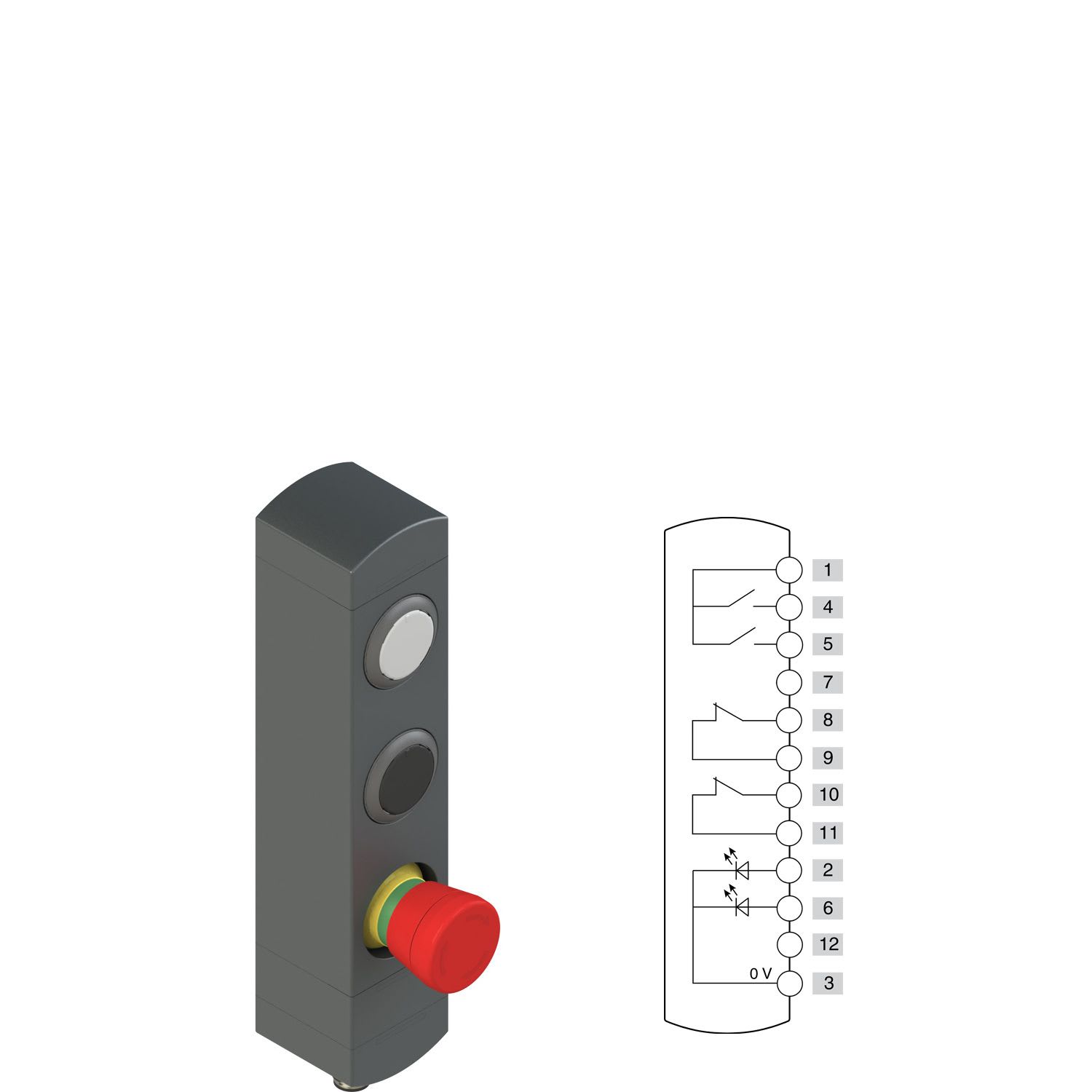 Pizzato - Boîtiers de commande série BN avec 3 dispositifs