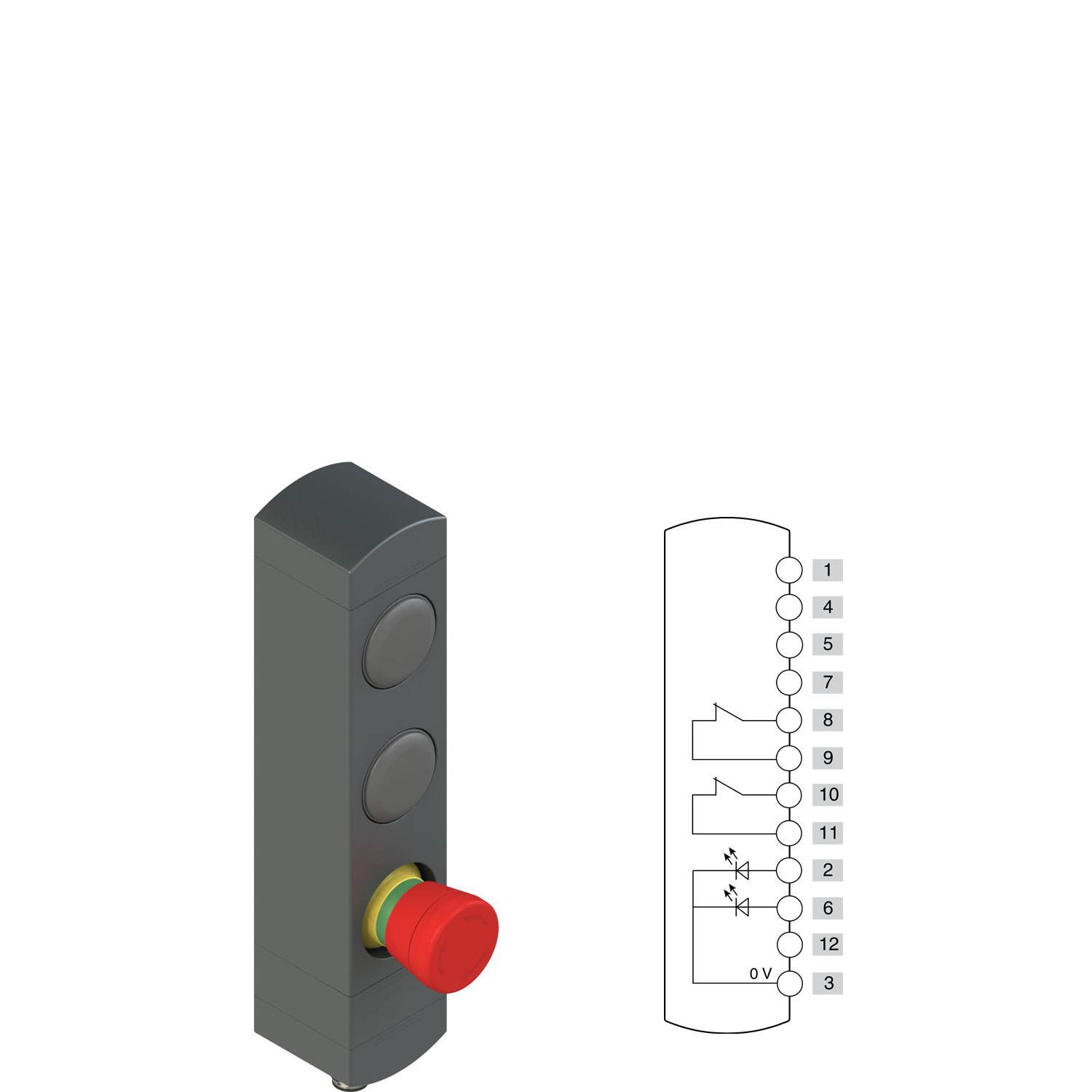 Pizzato - Boîtiers de commande série BN avec 3 dispositifs