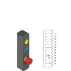 Pizzato - Boîtiers de commande série BN avec 3 dispositifs