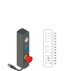 Pizzato - Boîtiers de commande série BN avec 3 dispositifs