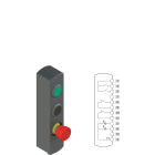 Pizzato - Boîtiers de commande série BN avec 3 dispositifs
