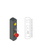 Pizzato - Boîtiers de commande série BN avec 3 dispositifs