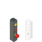 Pizzato - Boîtiers de commande série BN avec 3 dispositifs