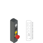 Pizzato - Boîtiers de commande série BN avec 4 dispositifs