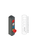 Pizzato - Boîtiers de commande série BN avec 4 dispositifs