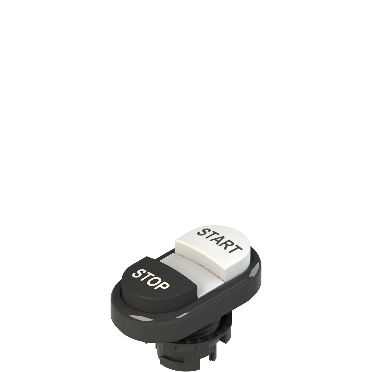 Pizzato - Bouton-poussoir double, inférieur dépassant, avec marquage