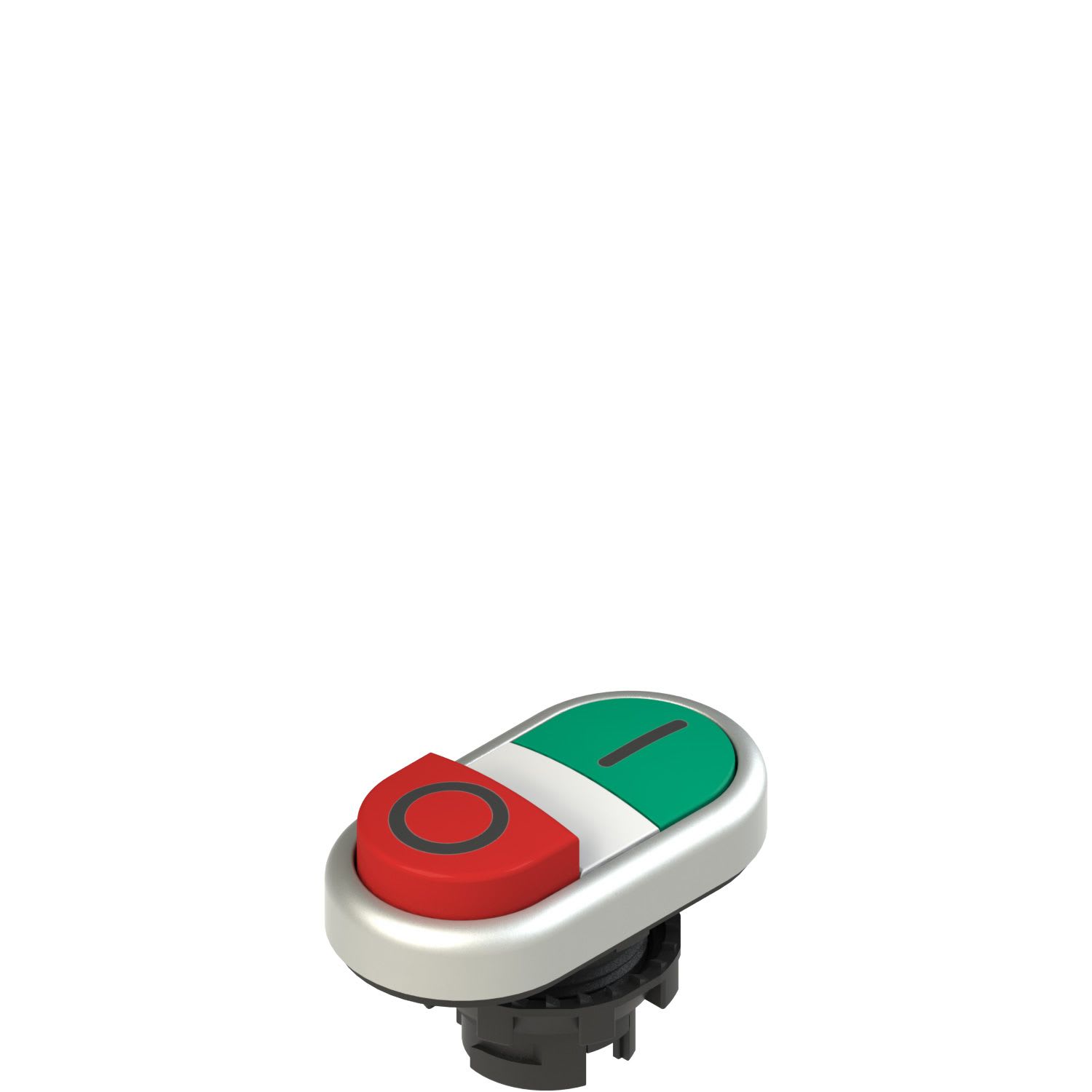 Pizzato - Bouton-poussoir double, inférieur dépassant, avec marquage