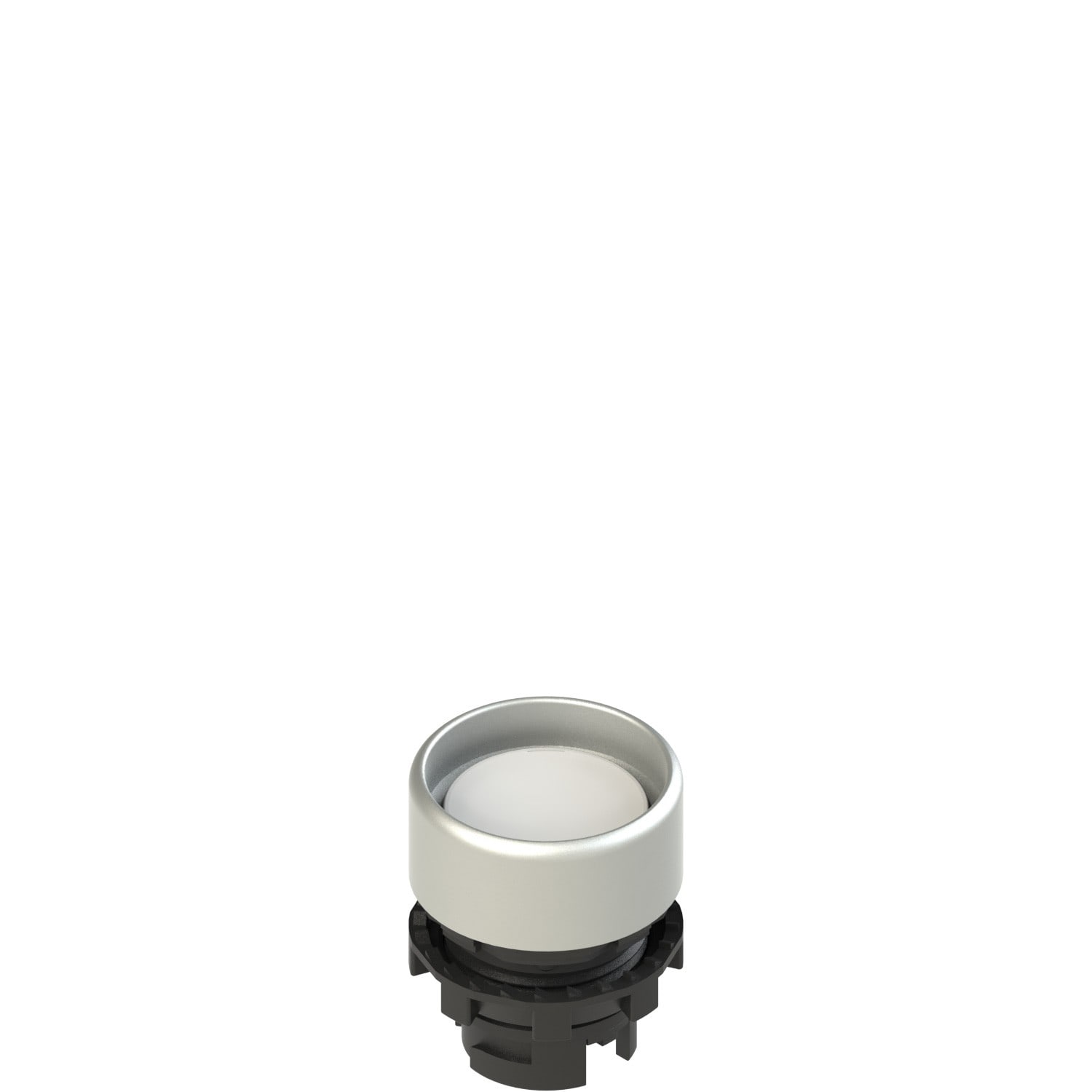 Pizzato - Bouton-poussoir lumineux encastré, blanc