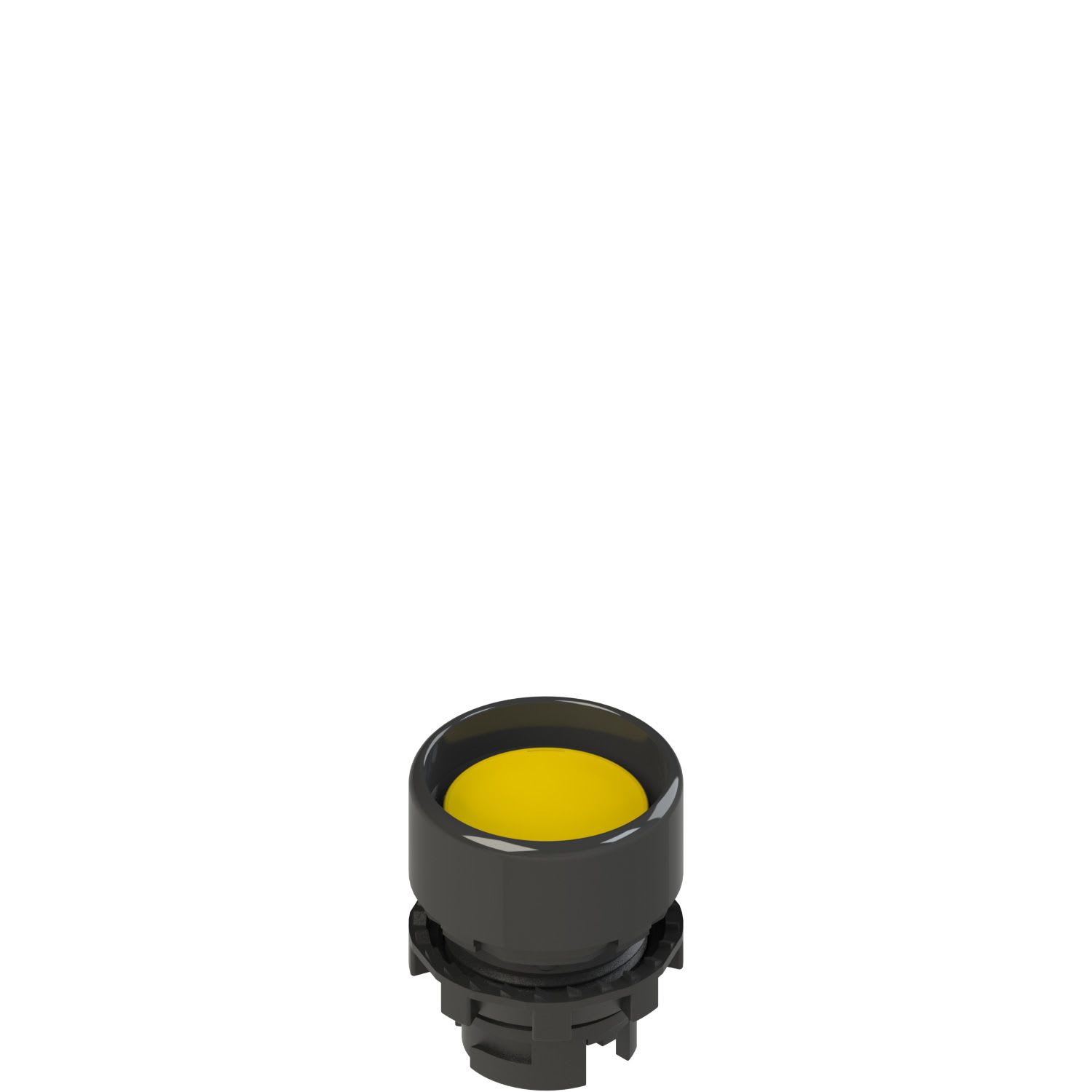 Pizzato - Bouton-poussoir lumineux encastré, jaune