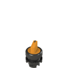 Pizzato - Sélecteur lumineux à manette, 2 positions, orange avec marquage