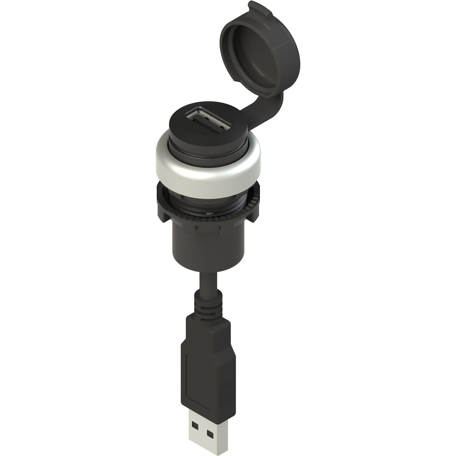Pizzato - Prise USB 2.0 série EROUND