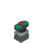 Pizzato - Produit complet avec bouton-poussoir triple, adaptateur de fixation et contacts