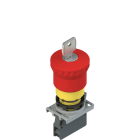 Pizzato - Produit complet avec bouton arrêt d'urgence, adaptateur de fixation et contacts