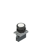 Pizzato - Produit complet avec bouton-poussoir, adaptateur de fixation et contacts