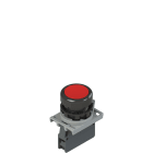 Pizzato - Produit complet avec bouton-poussoir, adaptateur de fixation et contacts