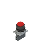 Pizzato - Produit complet avec bouton-poussoir, adaptateur de fixation et contacts