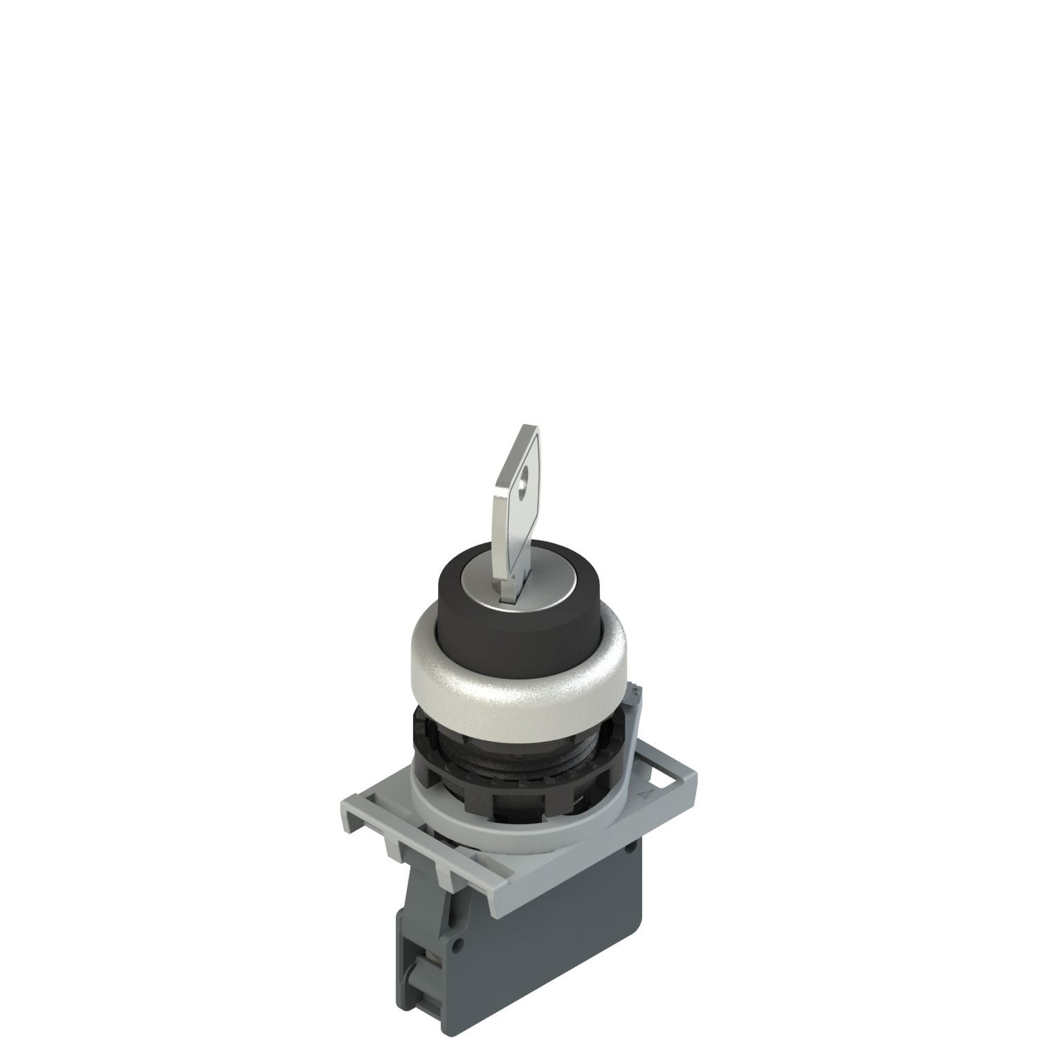 Pizzato - Produit complet avec sélecteur à clé, adaptateur de fixation et contacts