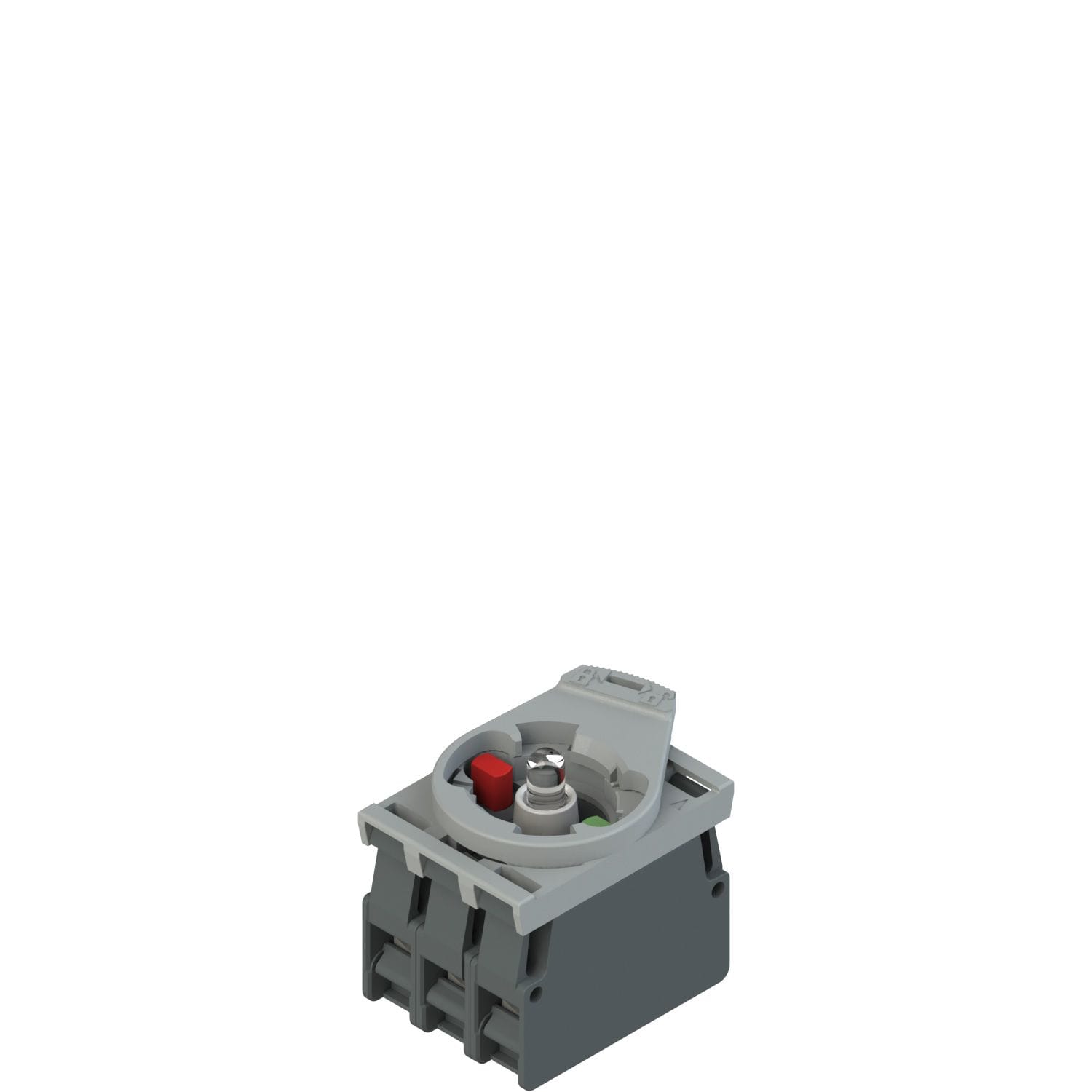 Pizzato - Produit complet avec bloc à DEL blanc+blocs de contact 1NC+1NO+adaptateur de fix