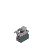 Pizzato - Produit complet avec bloc à DEL rouge+bloc de contact 1NO+adaptateur de fixation