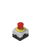 Pizzato - Produit complet avec boîte, bouton arrêt d'urgence, disque lumineux et contacts