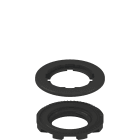 Pizzato - Adaptateur avec bague de fixation sur panneau pour dispositifs Ø22 sur trous Ø30