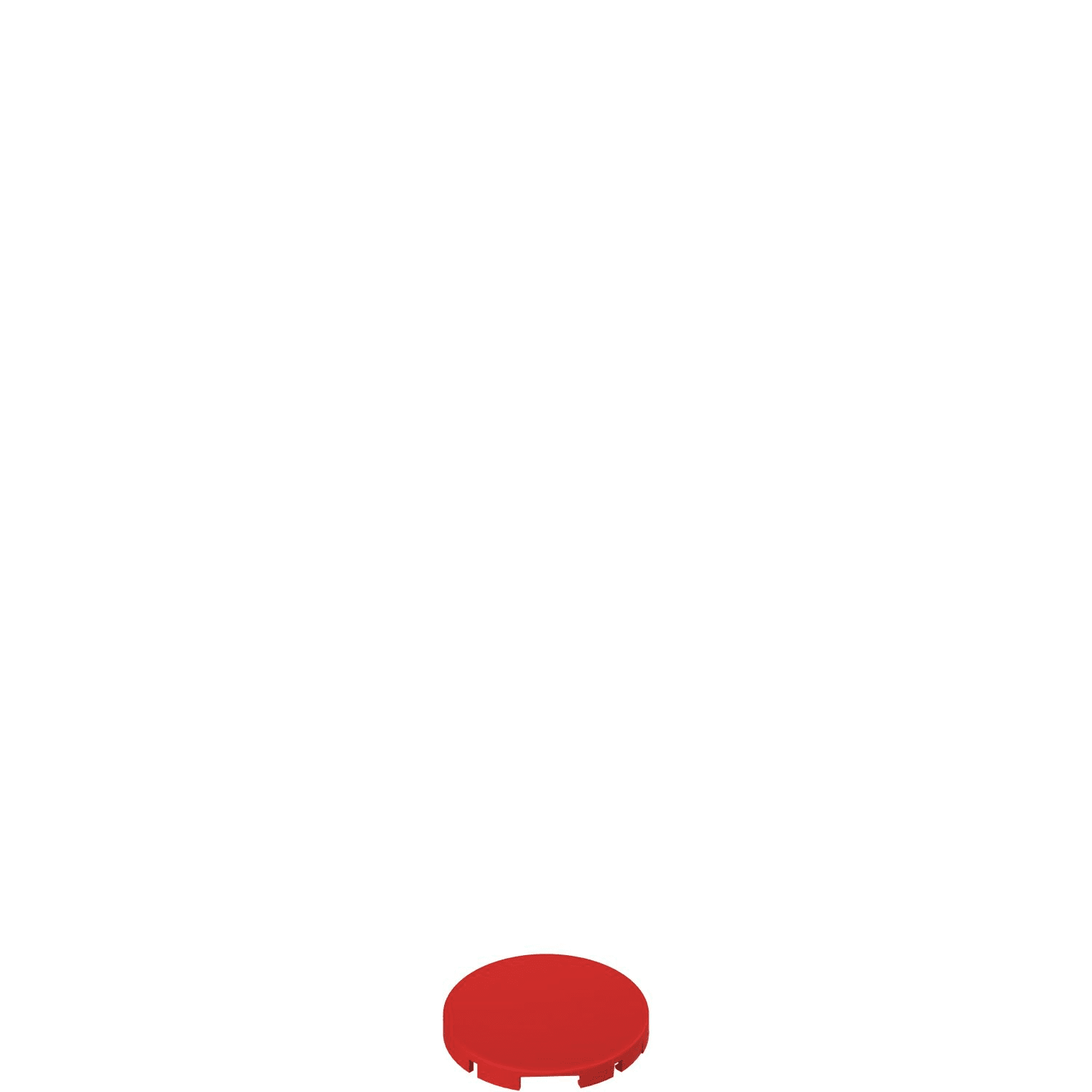 Pizzato - Verrine pour bouton-poussoir affleurant, couleur rouge, sans marquage