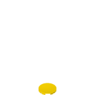 Pizzato - Verrine pour bouton-poussoir affleurant, couleur jaune, sans marquage