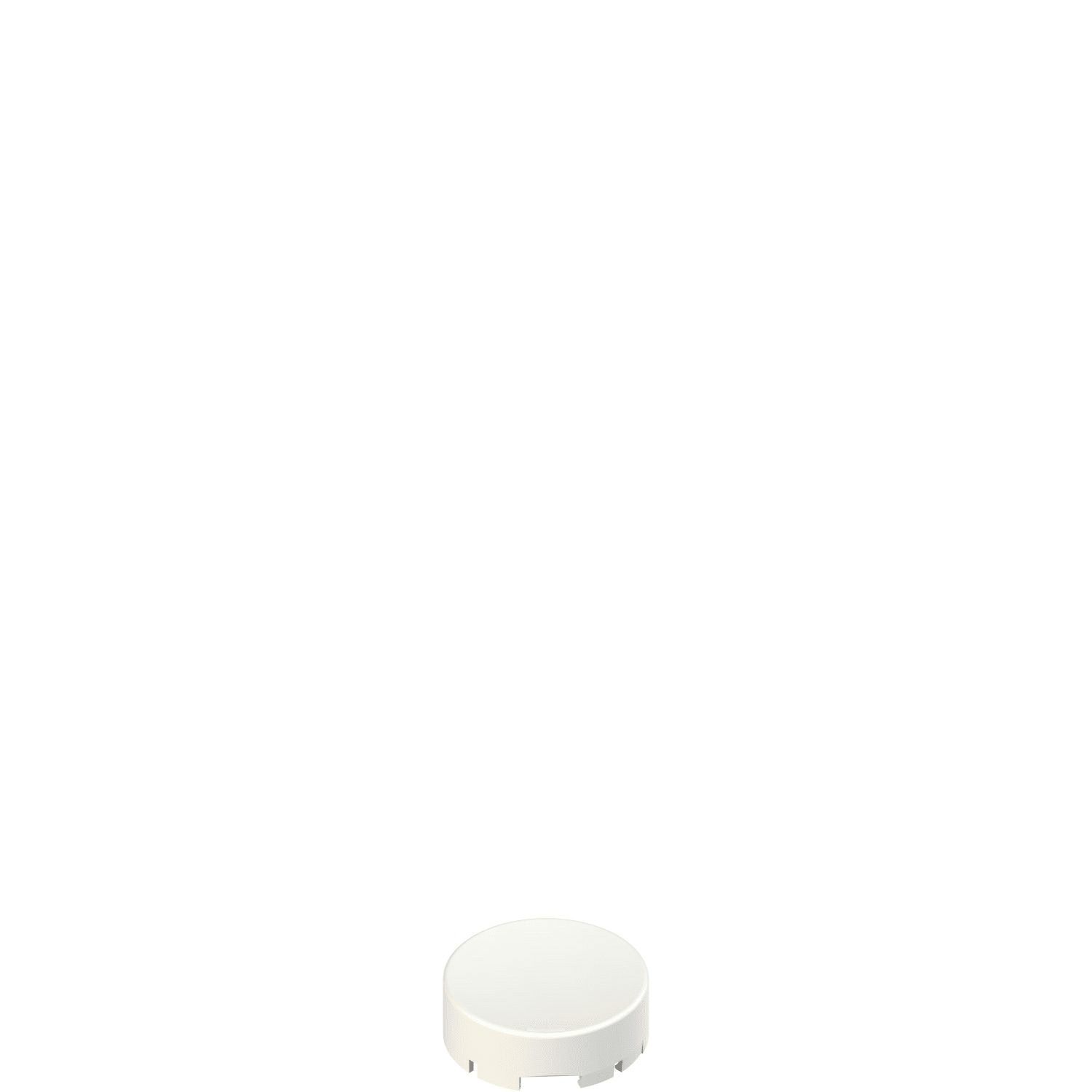 Pizzato - Verrine pour bouton-poussoir dépassant, couleur blanche, sans marquage