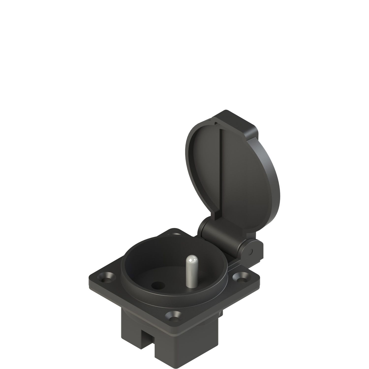 Pizzato - Prise France avec couvercle, Kit comprenant les vis de fixation