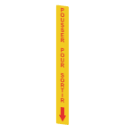 Pizzato - Adhésif jaune,rectangulaire 300x32mm,inscription rouge"POUSSER POUR SORTIR"