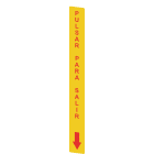 Pizzato - Adhésif jaune,rectangulaire 300x32mm,inscription rouge "PULSAR PARA SALIR"