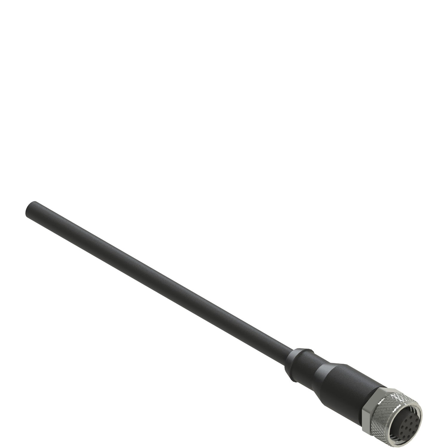 Pizzato - Connecteur M12, femelle, 12 pôles, droit avec 20m câble, revêtement de la gaine