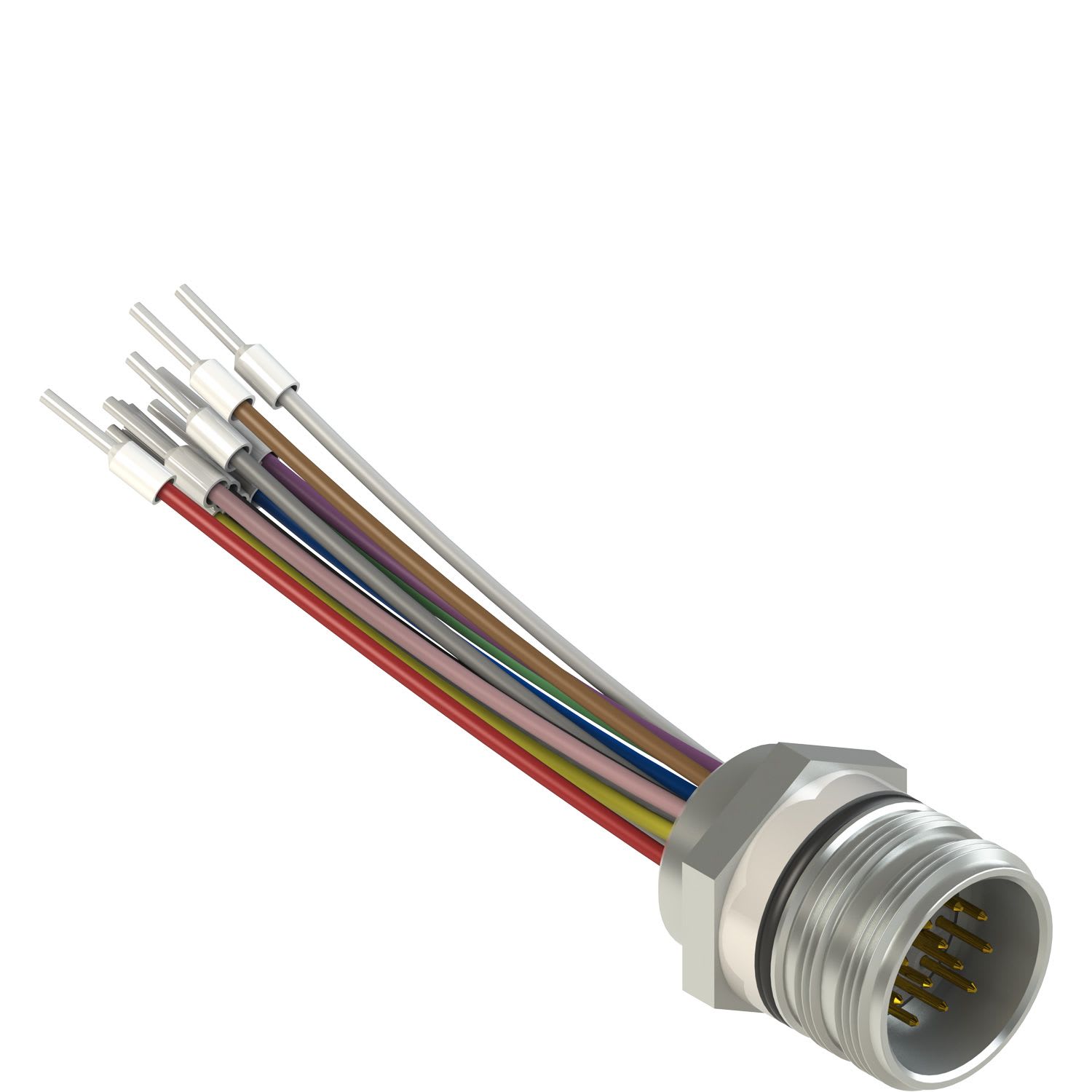 Pizzato - Connecteur M23 mâle en métal, 12 pôles, longueur des fils 16cm