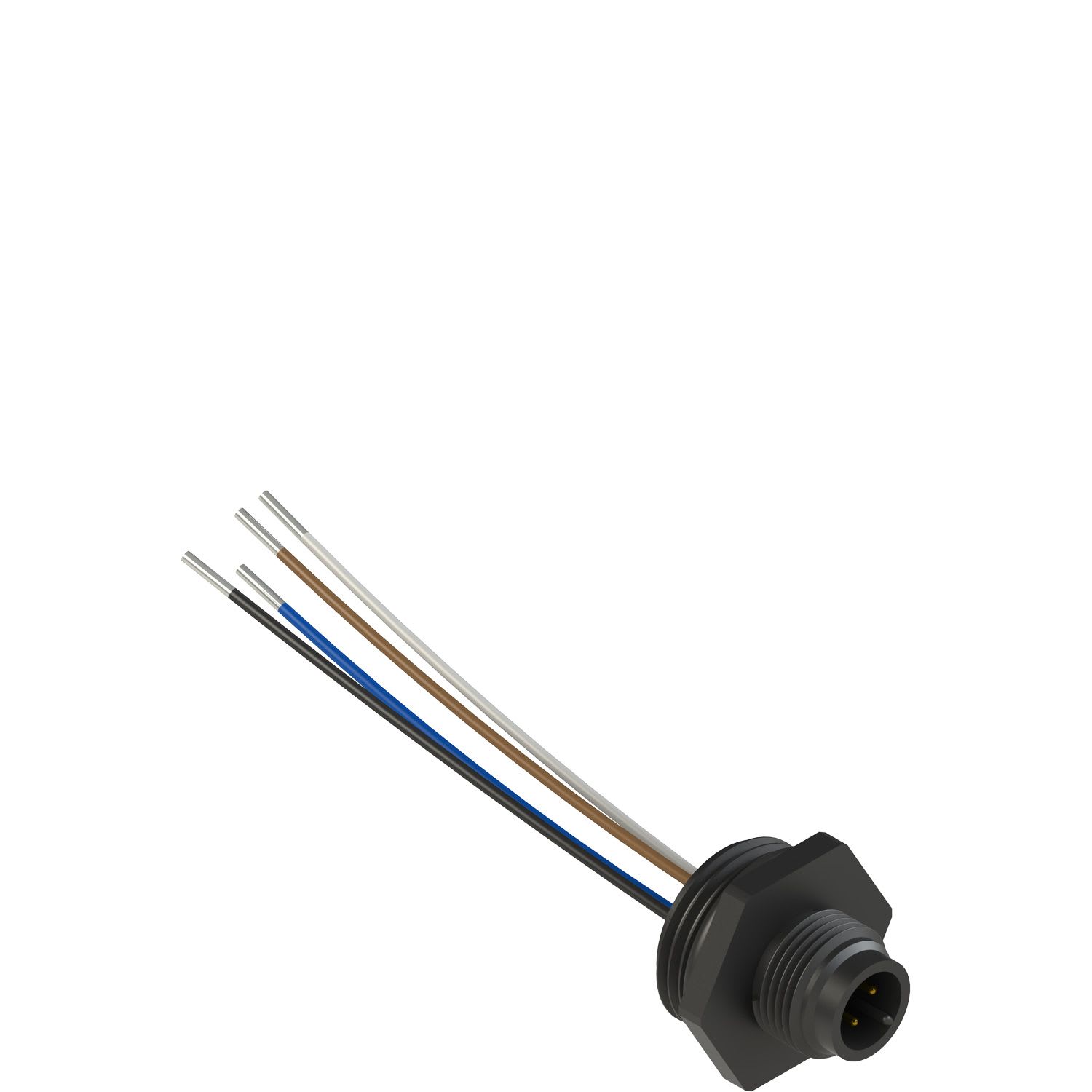 Pizzato - Connecteur M12 plastique, 4 pôles pour taraudage M20
