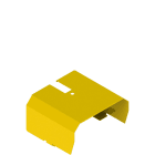 Pizzato - Protection métallique double jaune pour série PC