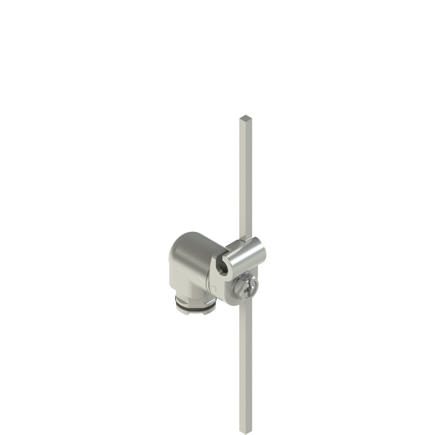 Pizzato - Levier rotatif en métal avec tige inox carrée 3x3x125 réglable