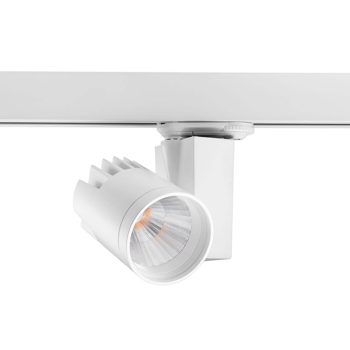 Concord - Projecteur sur rail BEACON 85 3000K FAISC.LARGE L3 DIM VAR Phase Blanc