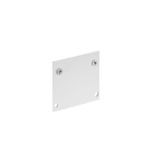 Concord - Rail Lytespan Encastré Trimless Platine terminale supérieure+Vis Blanc 9004/TR-W