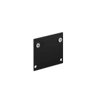 Concord - Rail Lytespan Encastré Trimless Platine terminale supérieure +Vis Noir 9004/TR-B