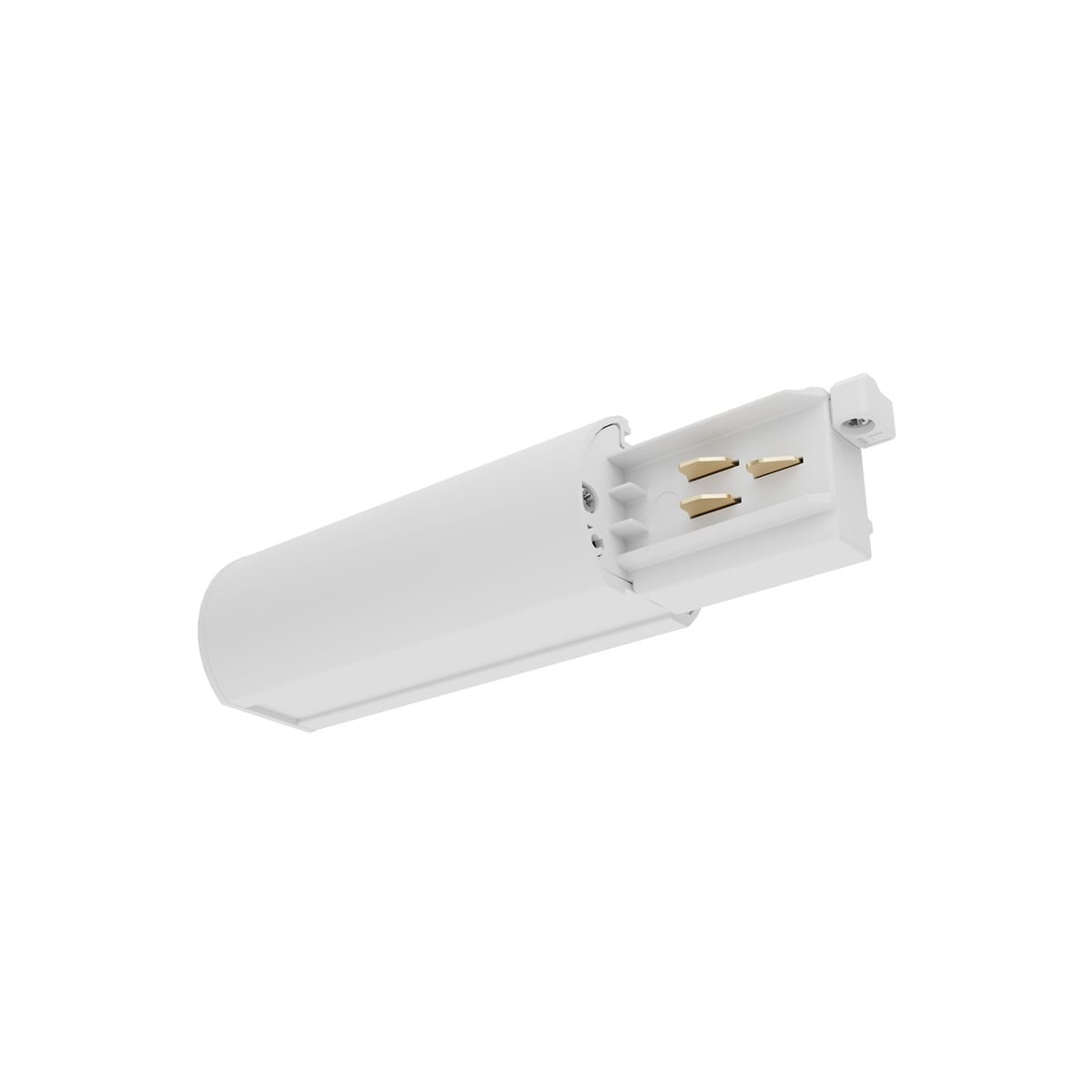 Concord - Rail Lytespan en section ronde Alimentation terminale droite Blanc 9001-ST15/W