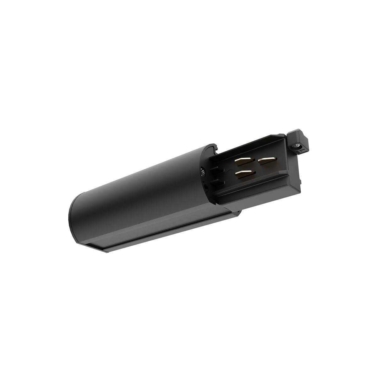Concord - Rail Lytespan en section ronde Alimentation terminale droite Noir 9001-ST15/B